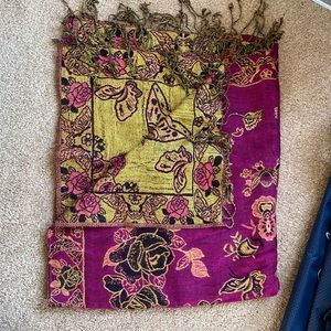 Italian floral scarf